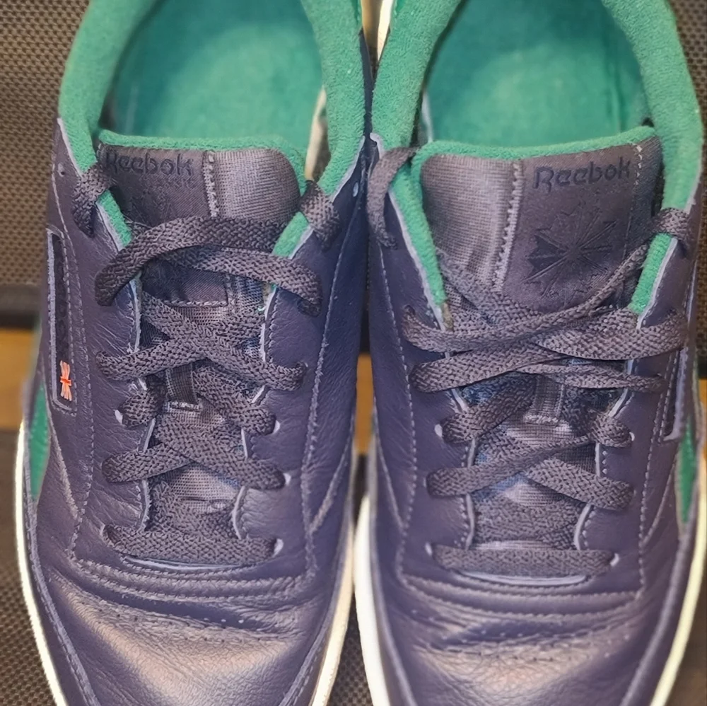 Like New Reebok Club C Revenge MU Size 10 (Blue&Green) - Picture 2 of 5